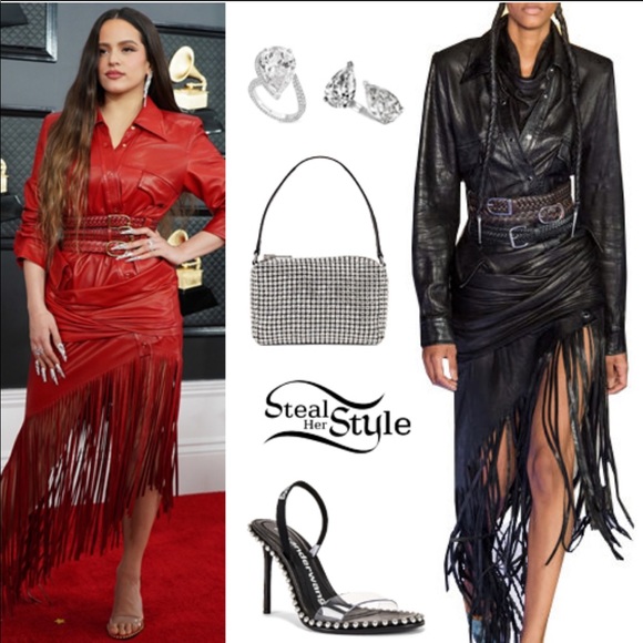FINAL Alexander Wang Leather Fringe Dress